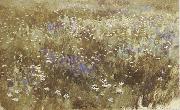 Levitan, Isaak, Bluhende meadow